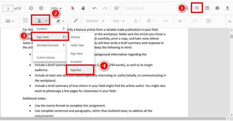 Add Cross Marks in a PDF in PDFgear Online