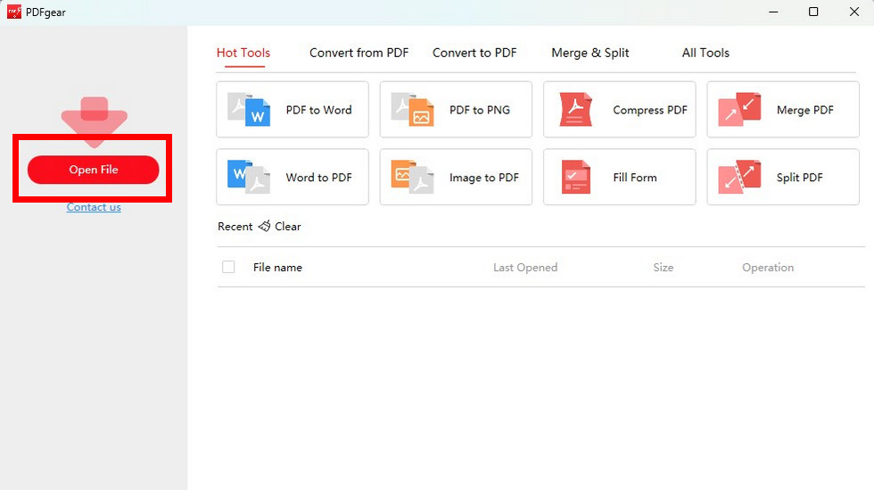 Add PDF to PDFgear