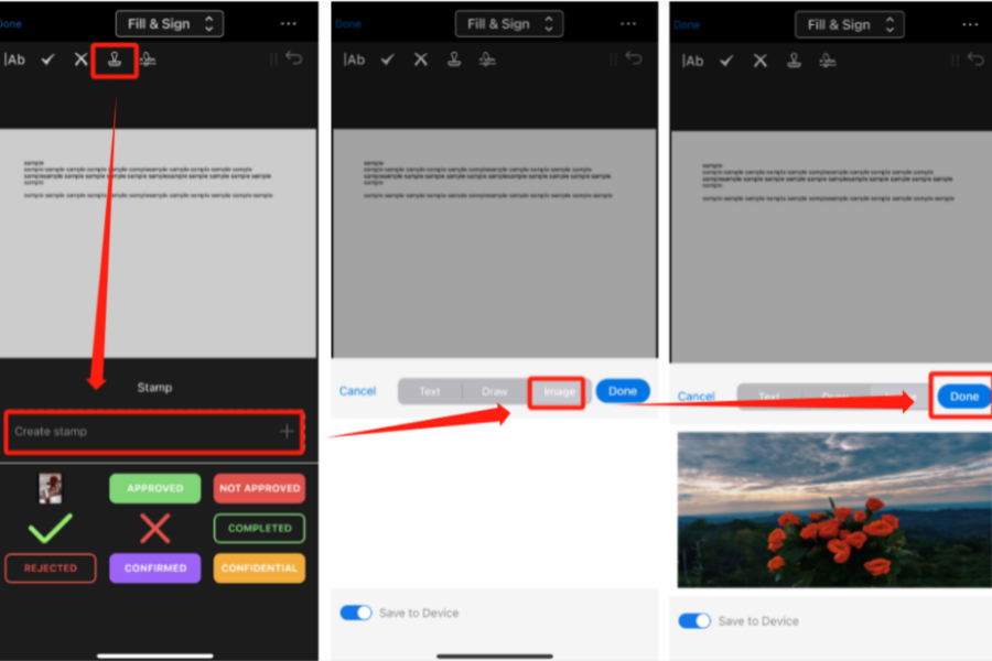 Add Custom Stamp