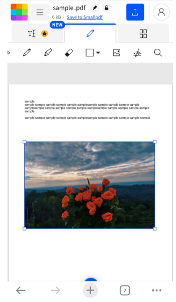 Edit Photo in Smallpdf