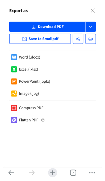 Save PDF to Your Device