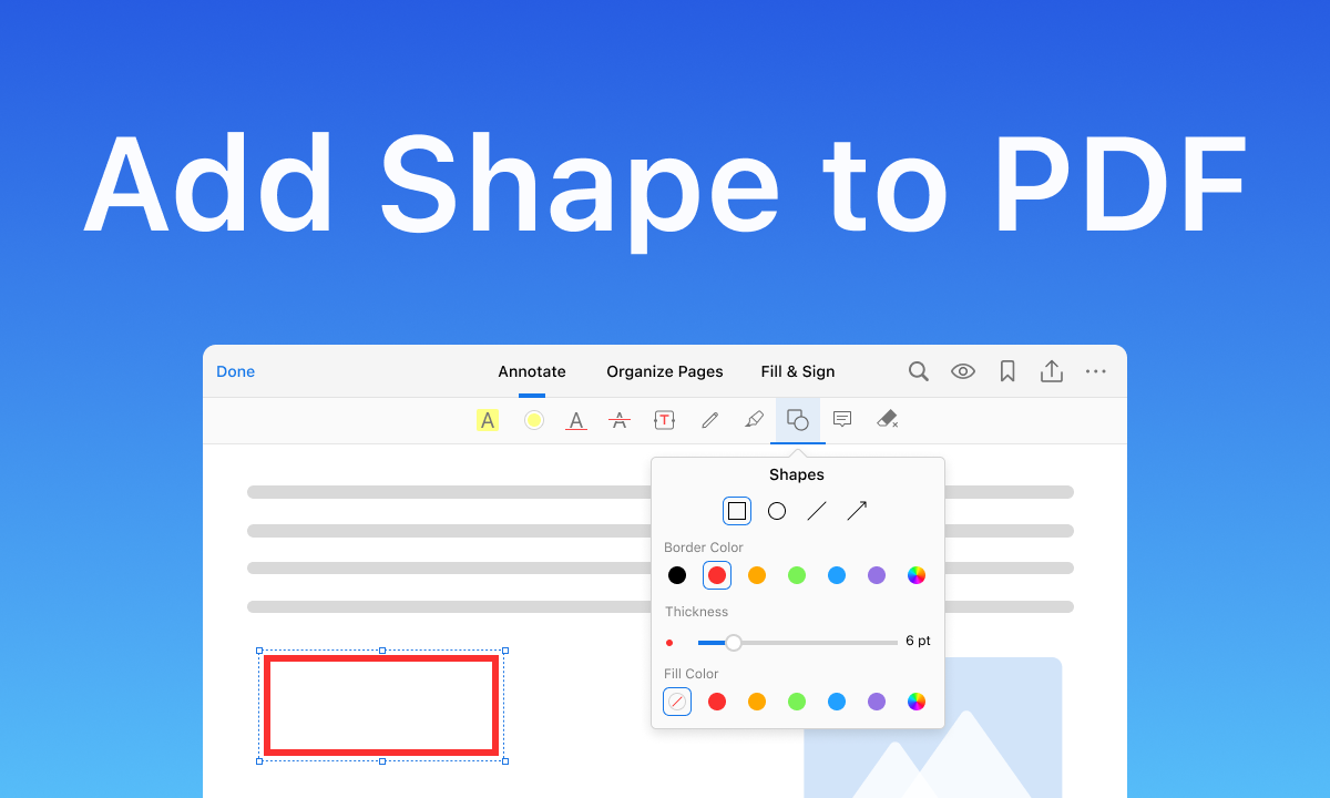 Add Shape to PDF