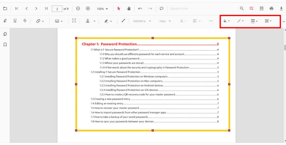 Custom Border Online