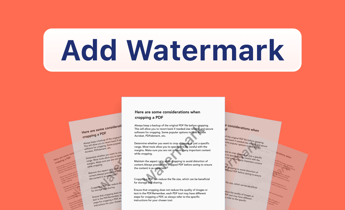 How to Add Watermark to PDF with Adobe Acrobat Pro