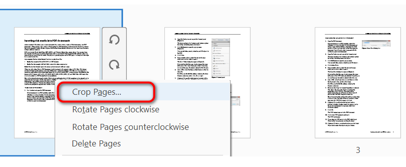 Crop the PDF Pages