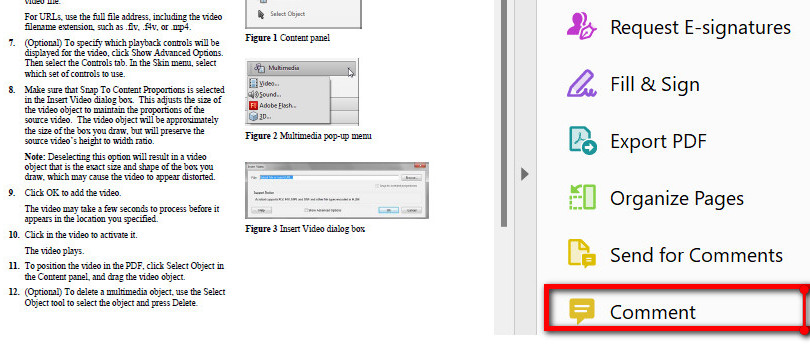 Go to Comment Tool