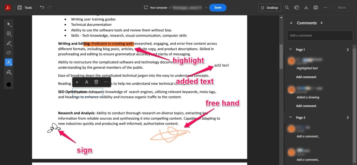 Annotate a PDF in Chrome Using the Extension