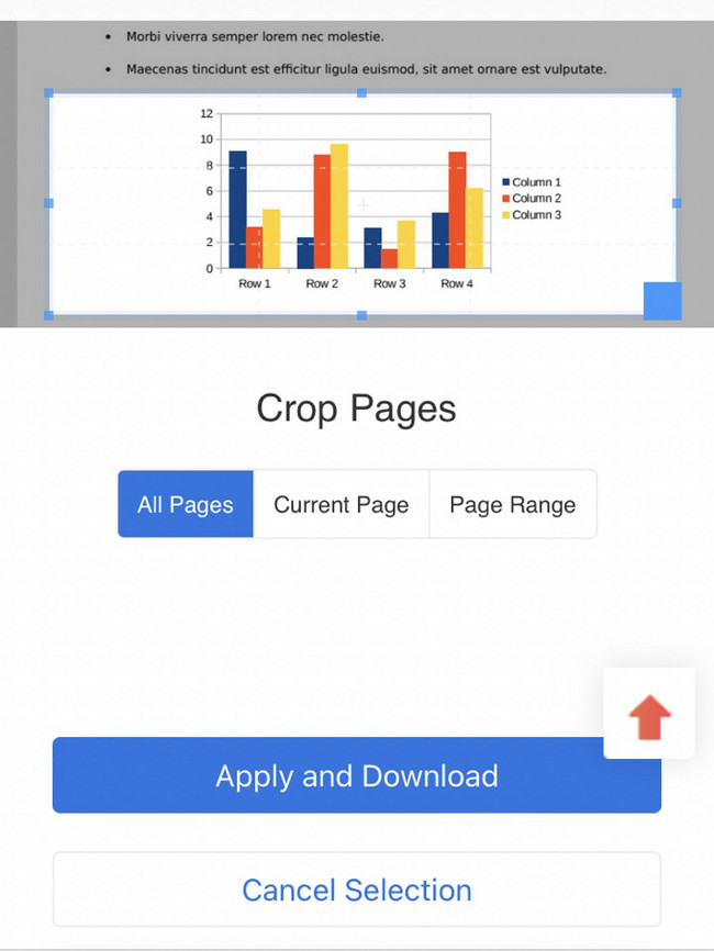 Apply the Cropping Area to PDF Pages
