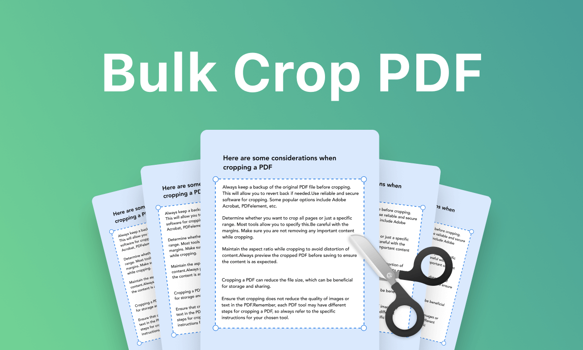 How to Bulk Crop PDFs