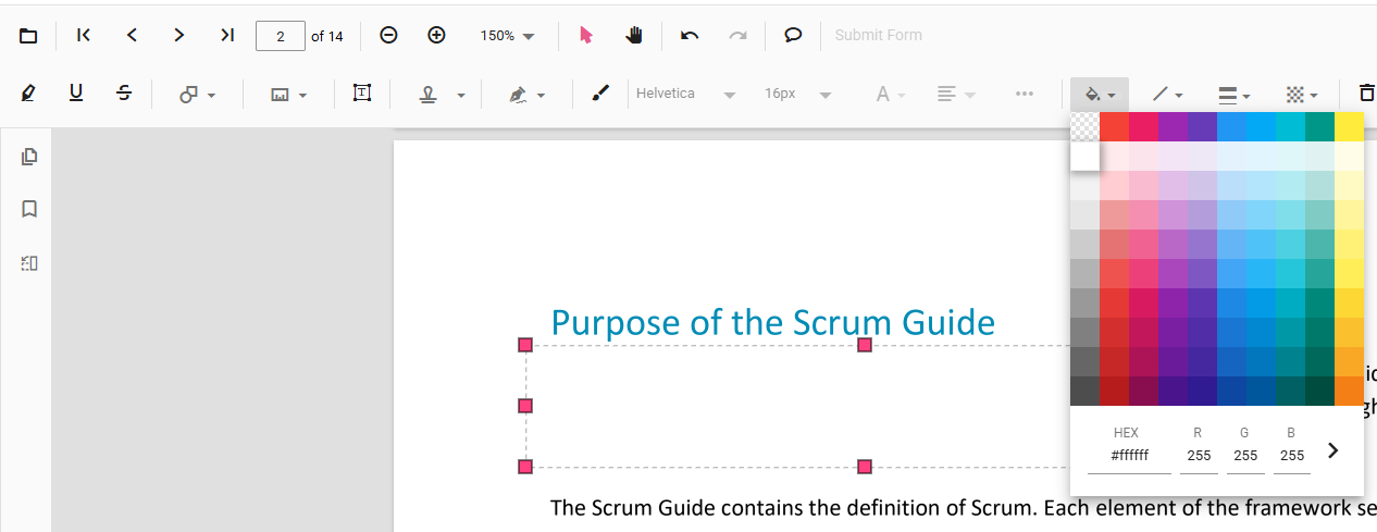 Change Color to White