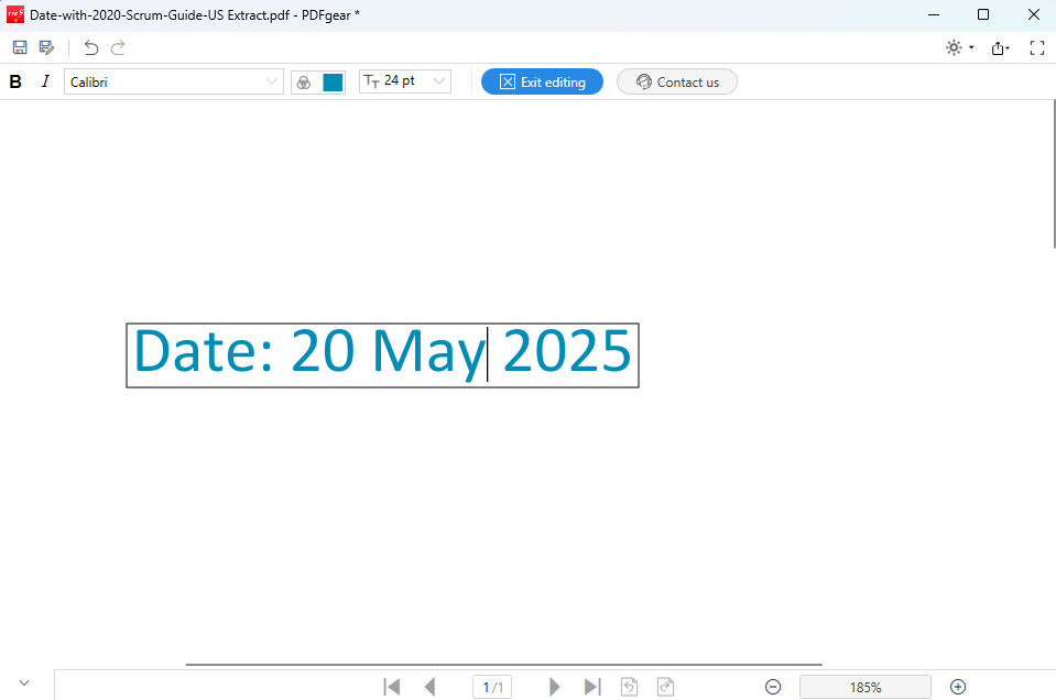 Change Date