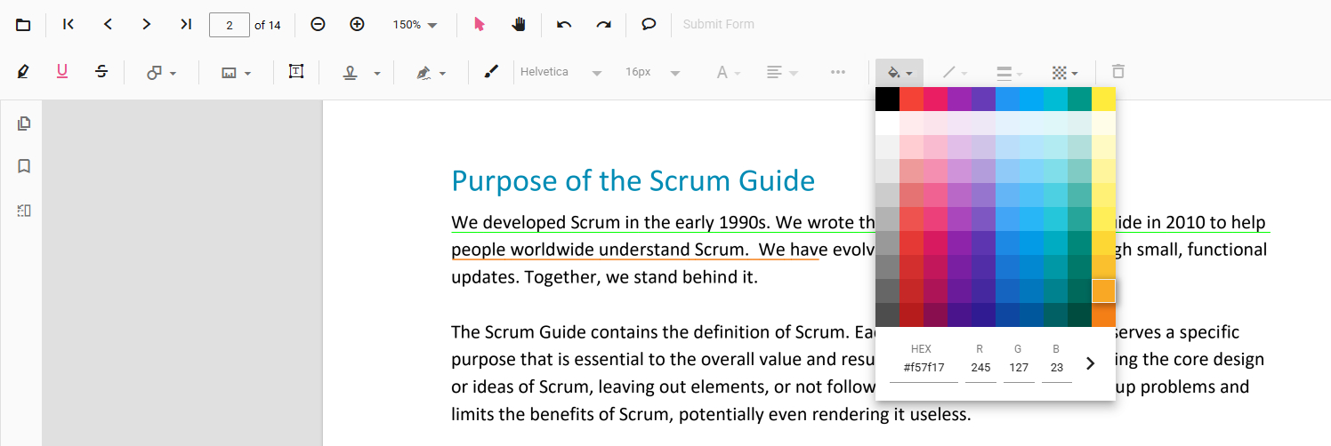 Change Underline Color