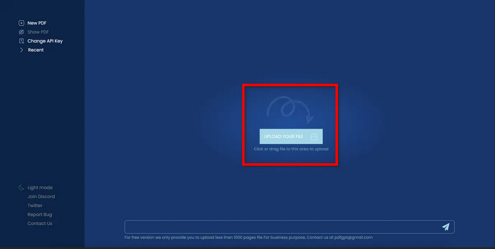 PDFGPT.IO Dialog Box