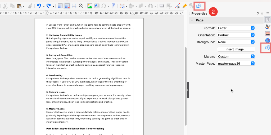 Choose Shape in LibreOffice