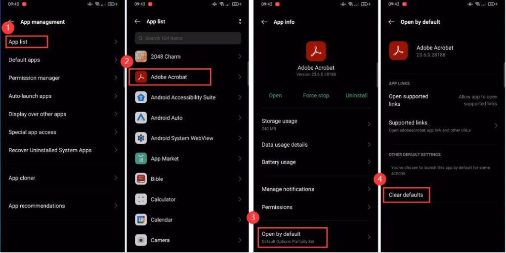 Clear Default PDF Viewer