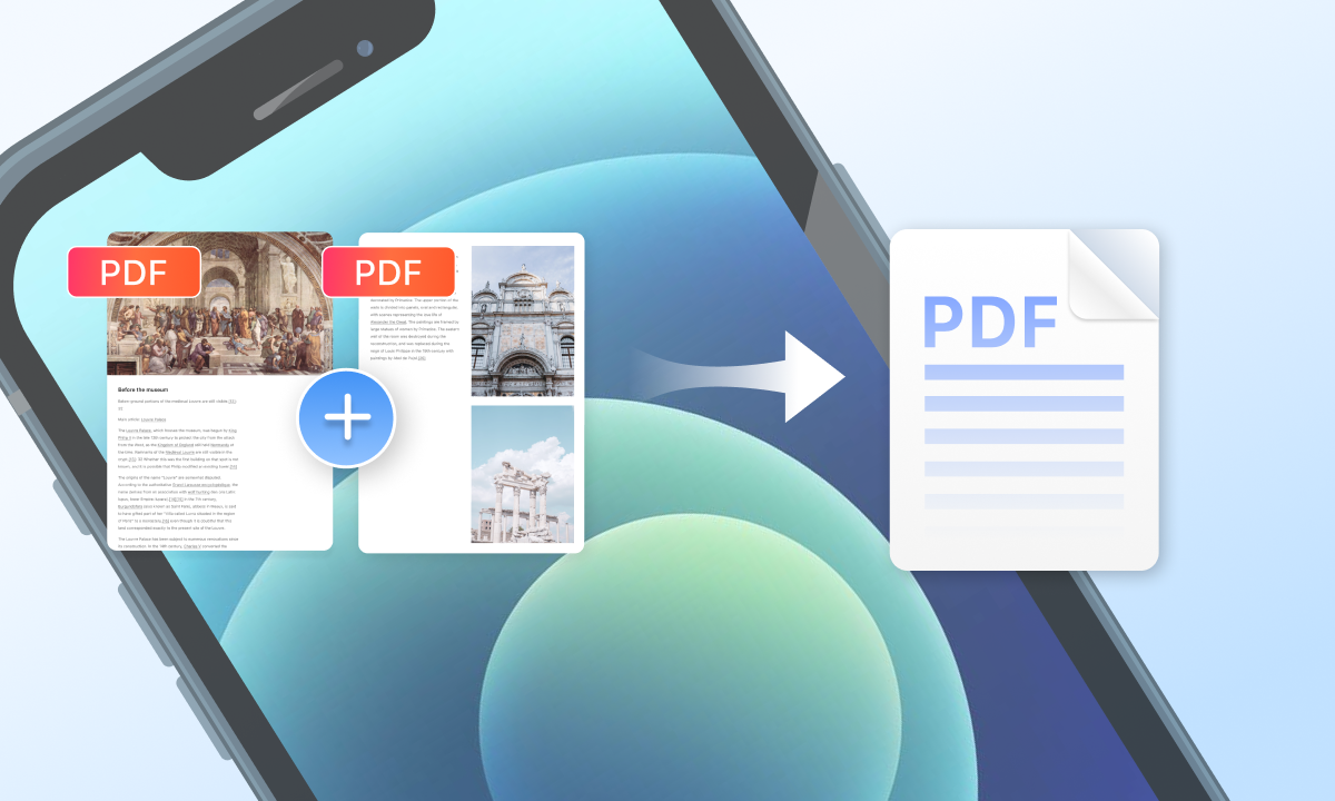 Combine PDF on iPhone and iPad