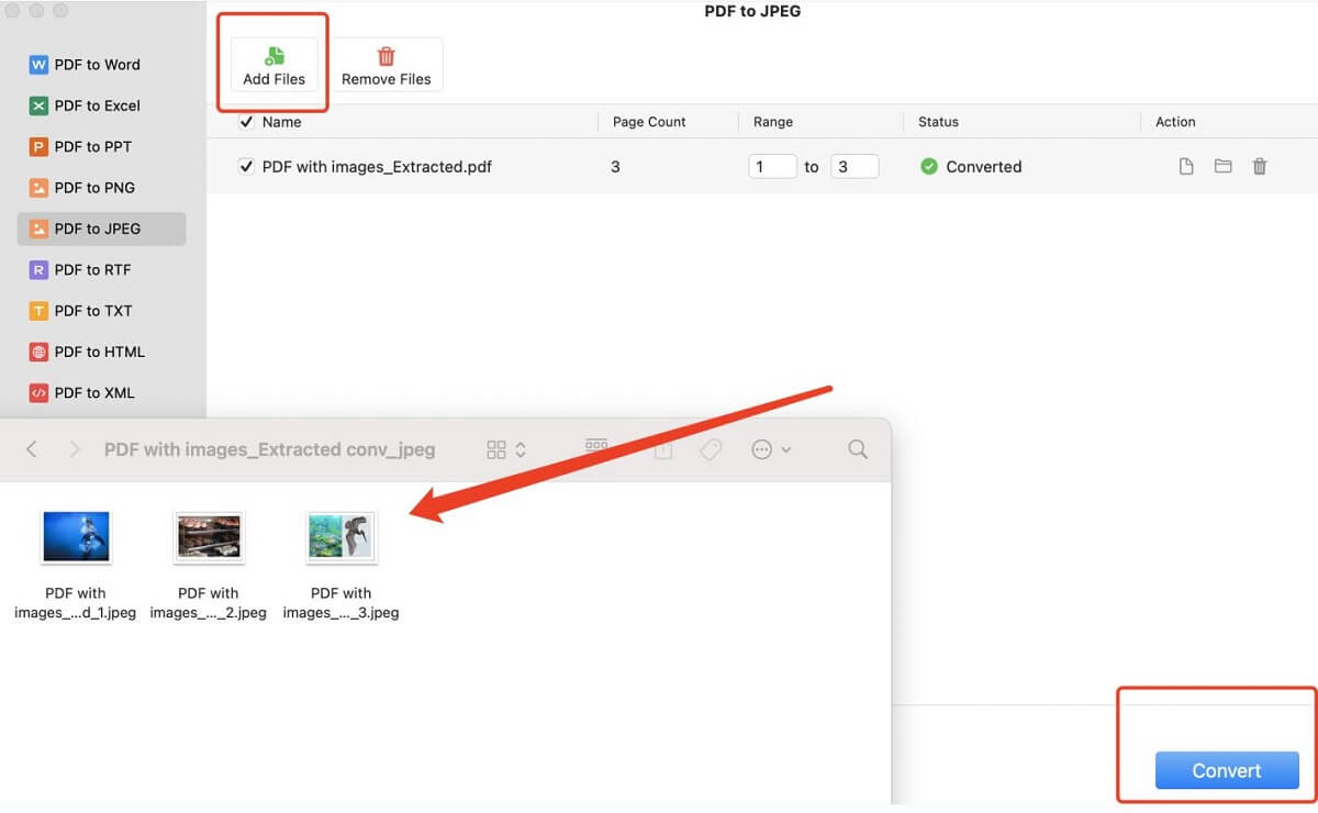 Convert a PDF into Separate Images with PDFgear
