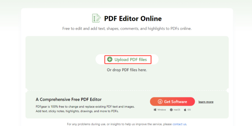 Open PDF Online Editor