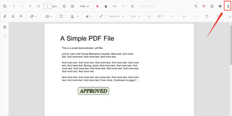 Save PDF
