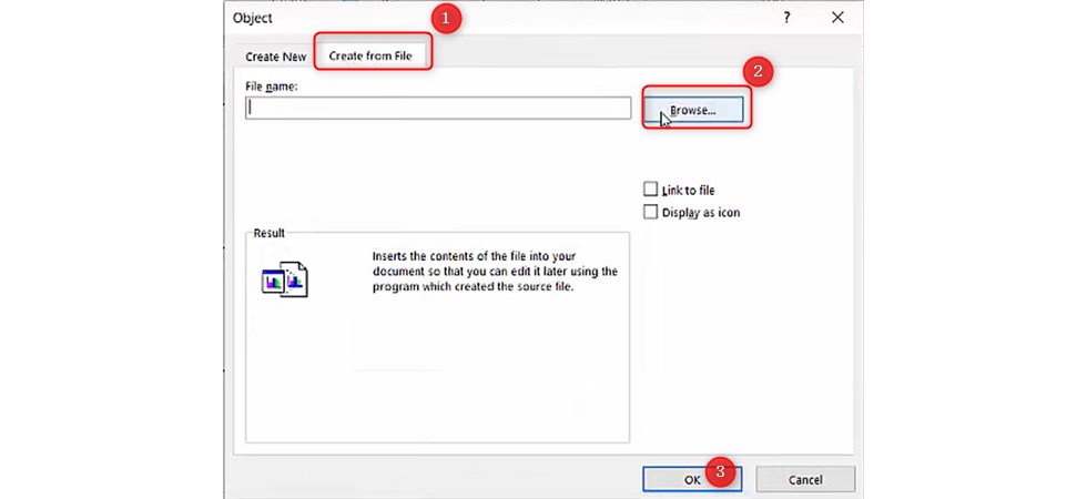 Create the Object from File