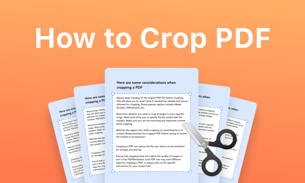 Crop Multiple Pages in PDF