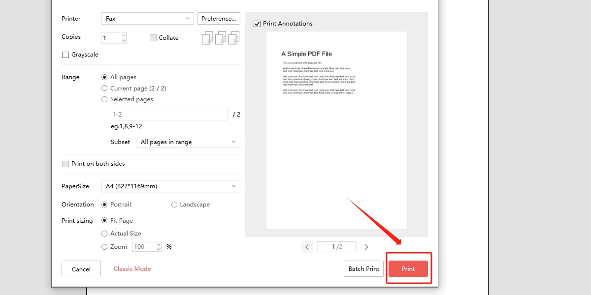 Crop PDF to A4