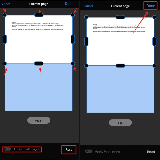 Crop a PDF on iPhone with Adobe Acrobat Reader