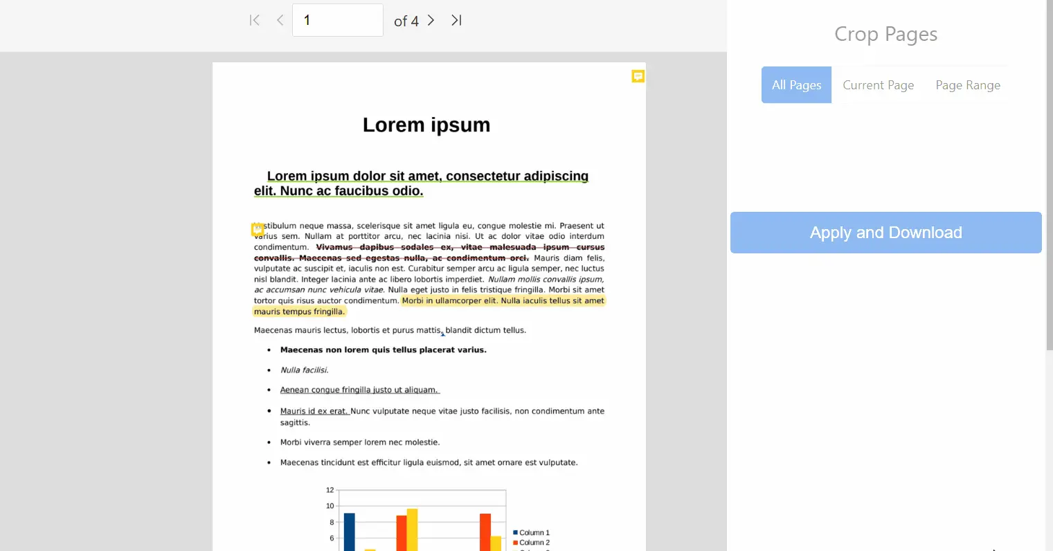 Crop PDF Pages Online with PDFgear
