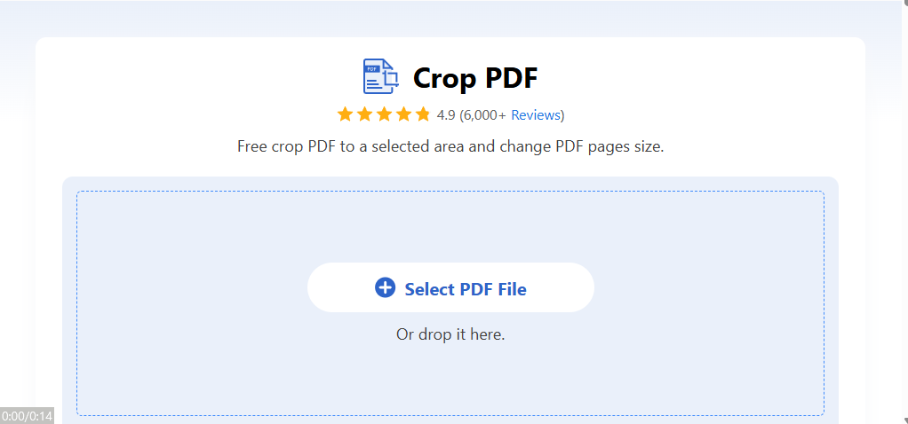 Crop PDF Pages Online with PDFgear Online Cropper