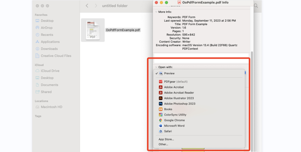 Open the Drop Down Menu and Choose Other
