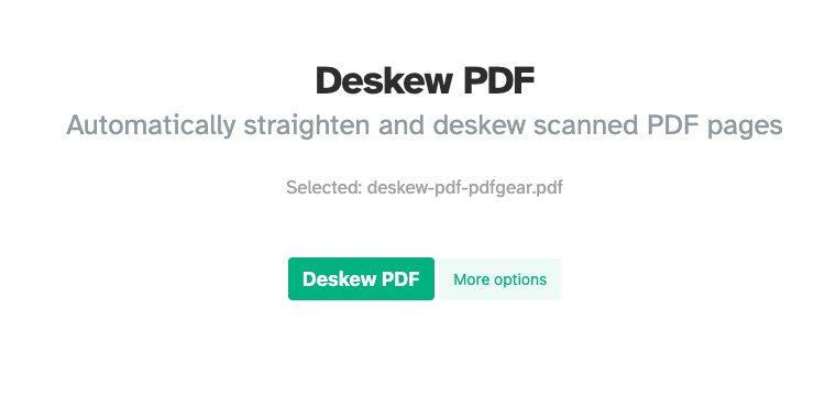 Straighten a Scanned PDF File 