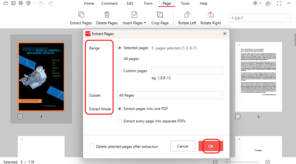 Custom Extracted PDF Pages
