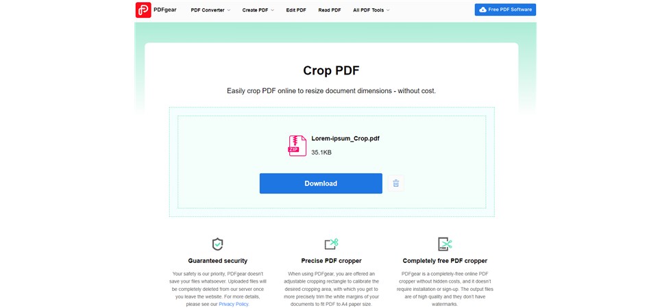 Download the Cropped PDF File