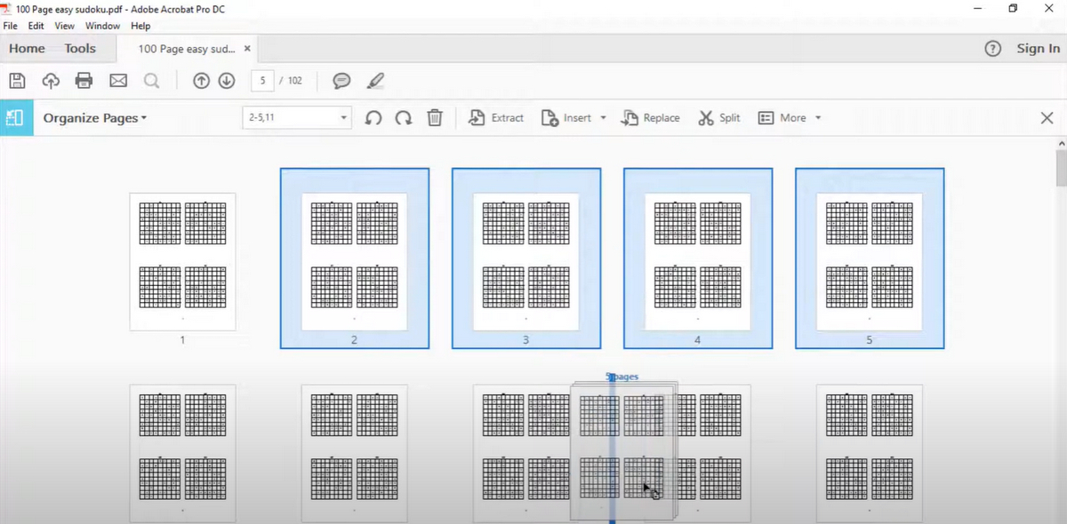 Duplicate Pages in Acrobat