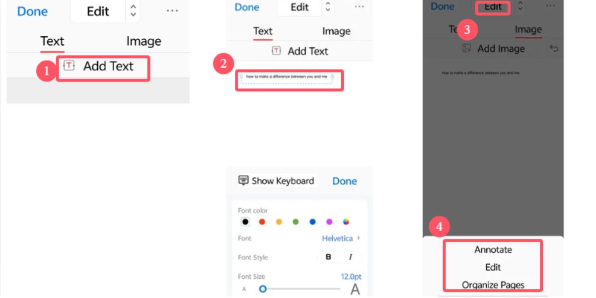 Edit a new PDF in PDFgear