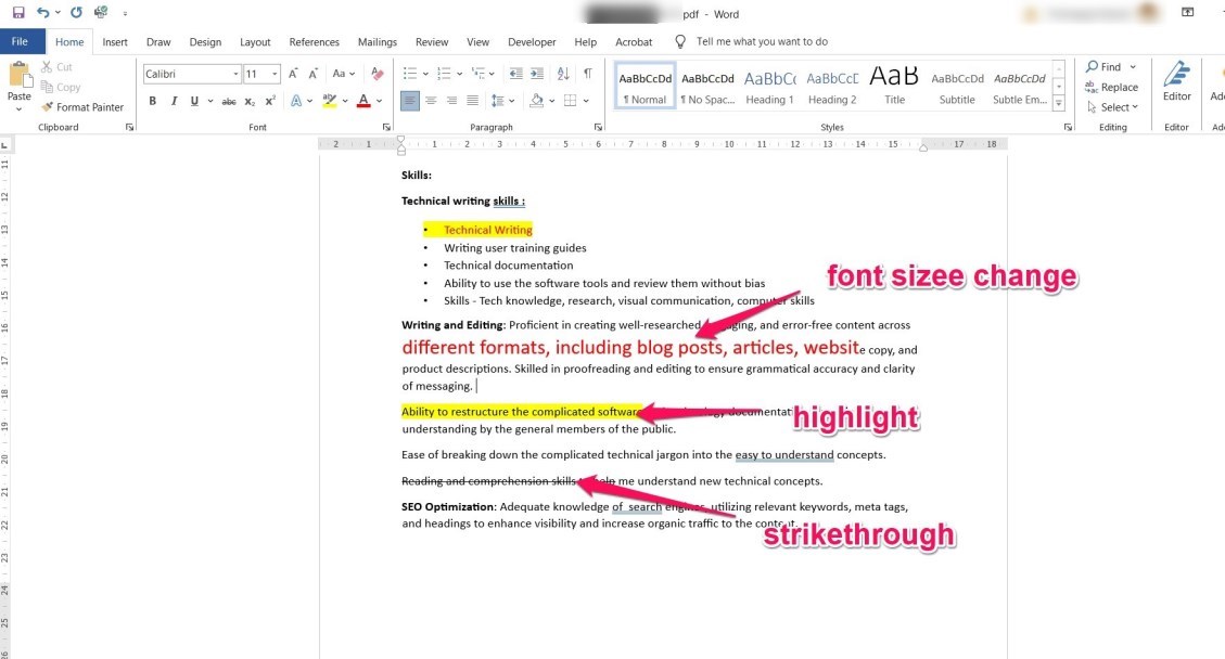 Edit a PDF in Microsoft Word