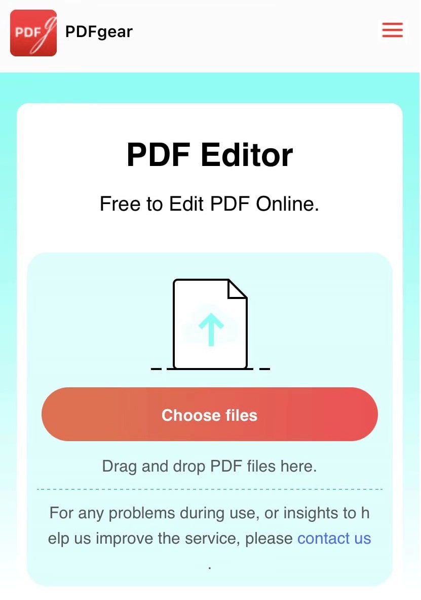 Go to PDFgear Online Editor
