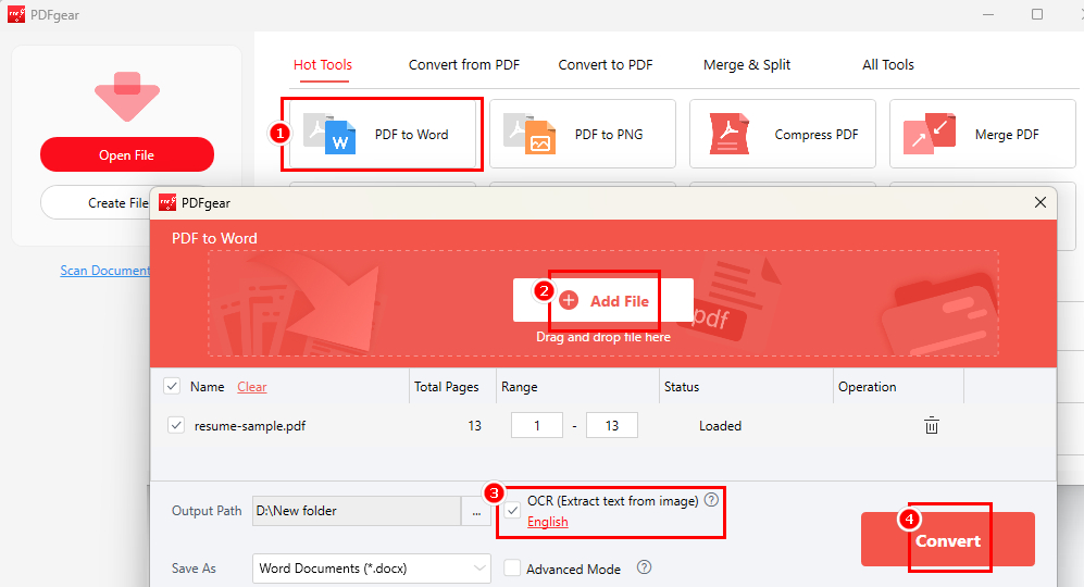 Convert Resume PDF to Word without Losing Formatting
