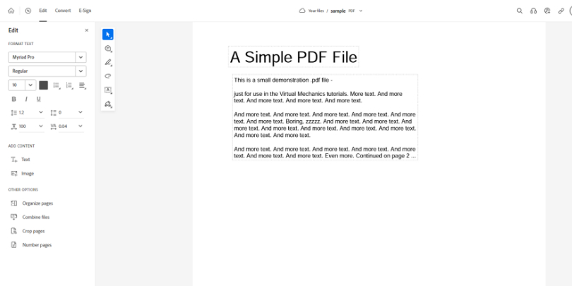 Edit Text in PDF with Adobe Acrobat