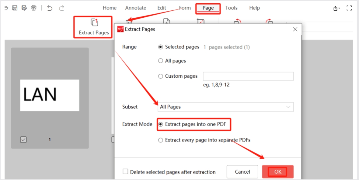 Extract signatures from PDF