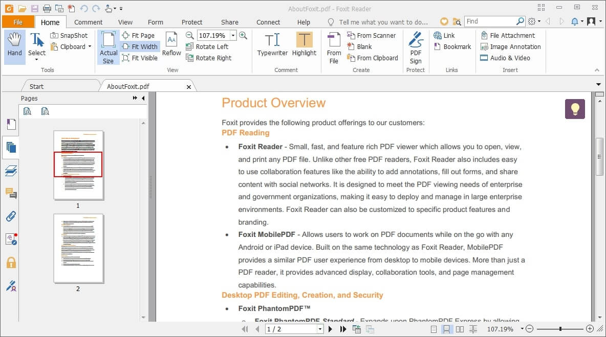 Foxit Reader Best Lightweight Pdf Editor