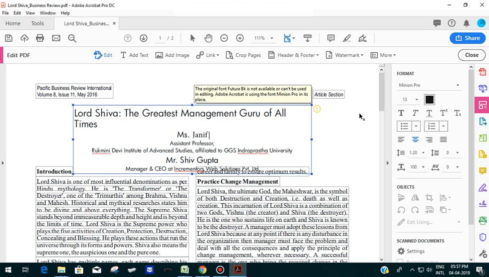 Free PDF Editor for Windows Acrobat Pro DC