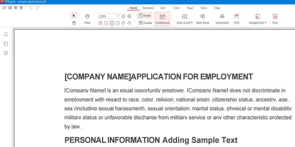Open PDF with PDFgear