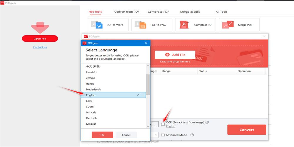 Use OCR Tool