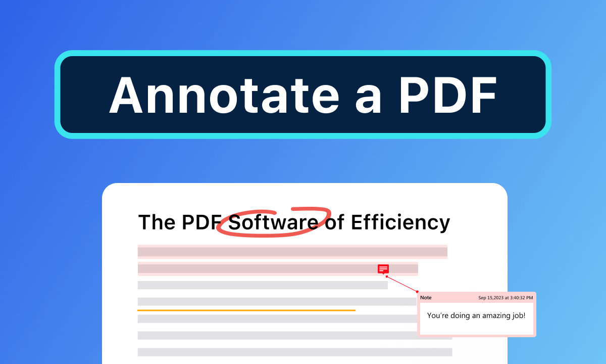 How to Annotate a PDF