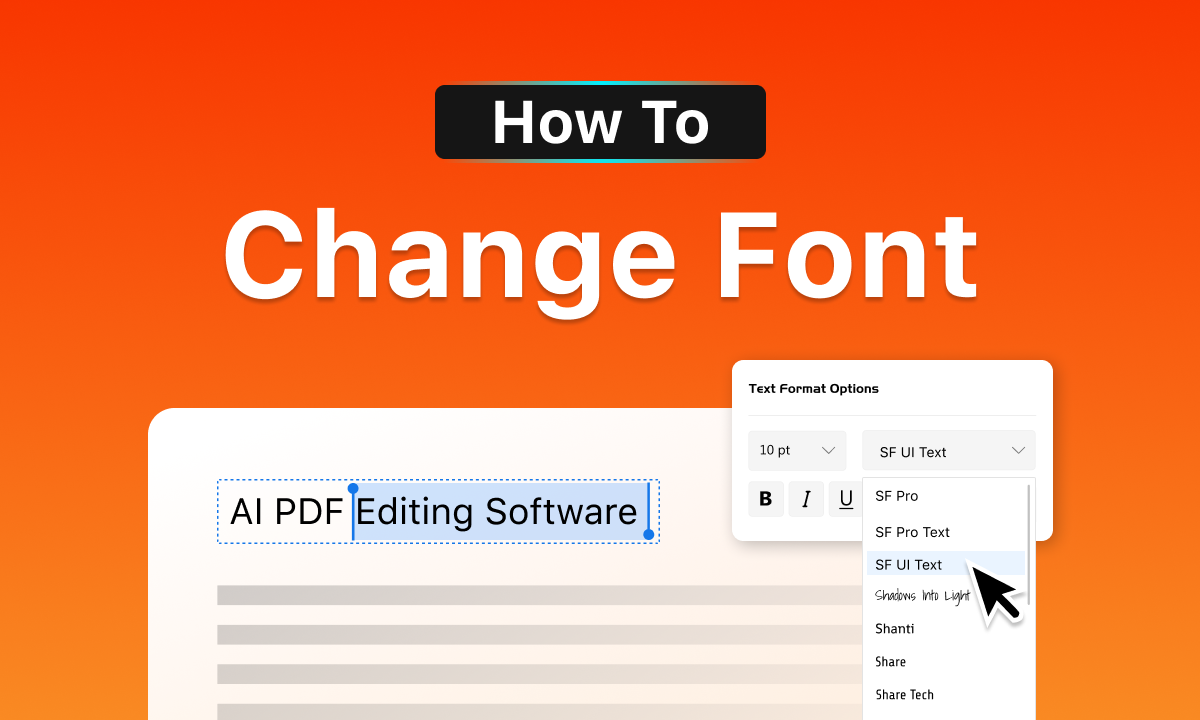 How To Change Font in PDF