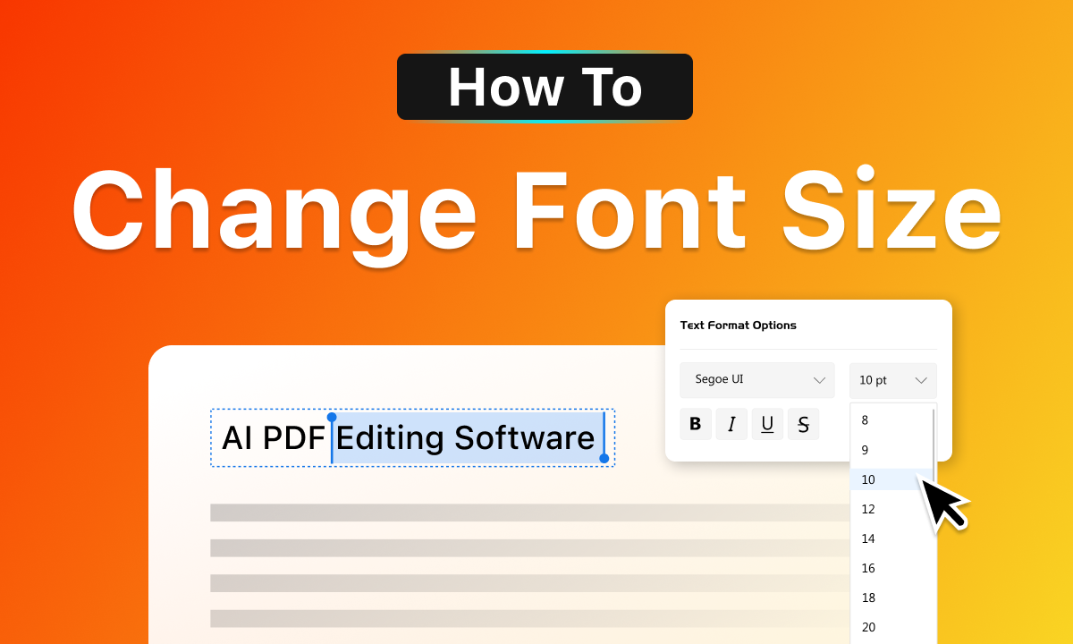 How to Change Font Size in Adobe Acrobat