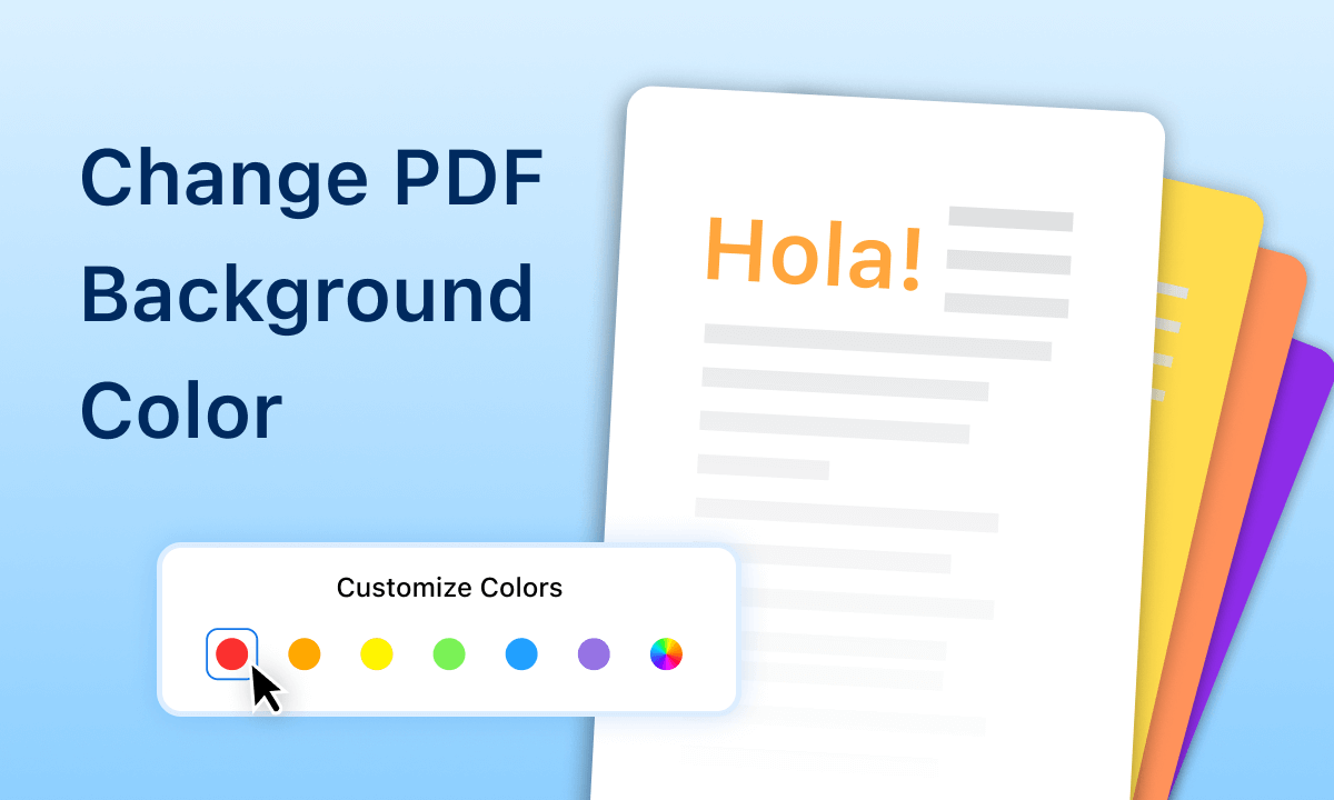 Change PDF Background Color