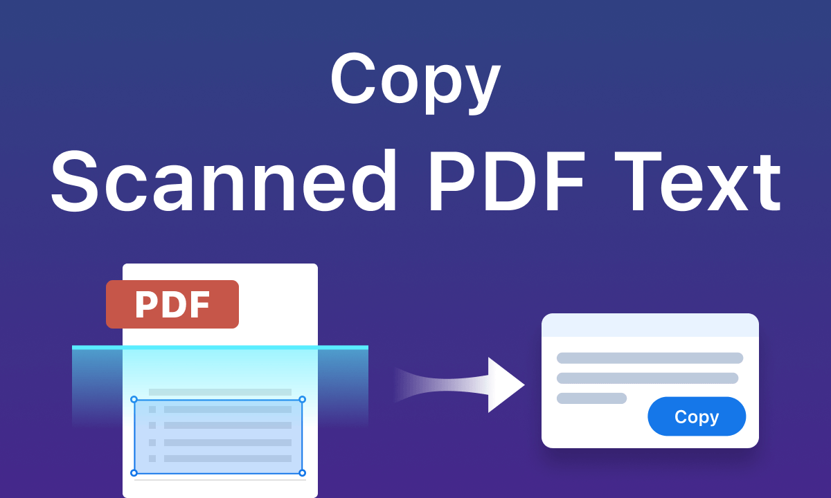 How to Copy Text from Scanned PDF