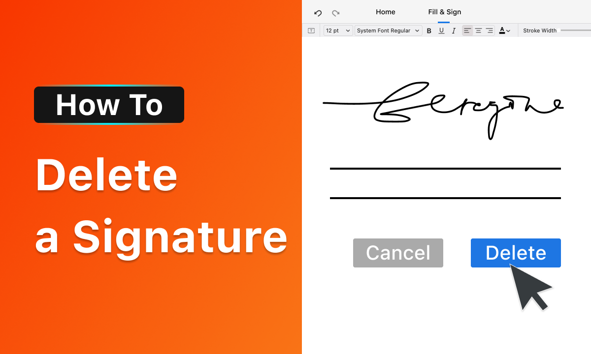 How To Delete a Signature in Adobe